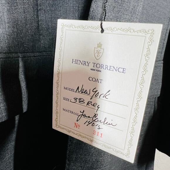 NEW Henry Torrence Custom Bespoke Blazer Jacket Sport Coat Suit Event Formal 38R - Picture 5 of 5